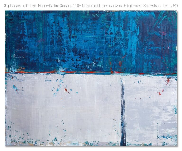 3 phases of the moon - Calm ocean - Abstraktūs paveikslai Eigirdas Scinskas