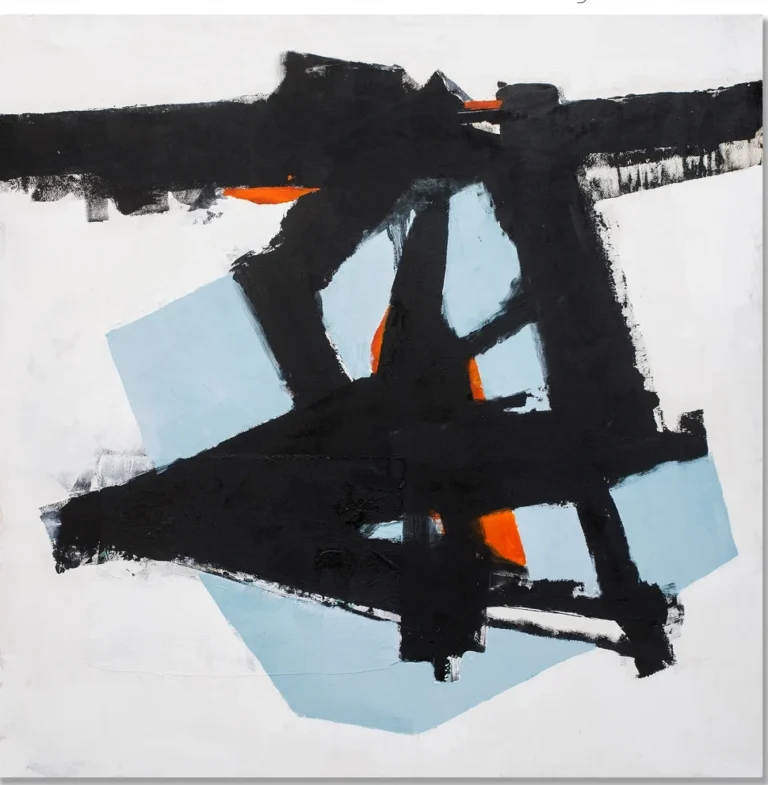BALANCE III – abstraktus paveikslas, 140×147 cm, aliejus ant drobės, menininkas Eigirdas Scinskas