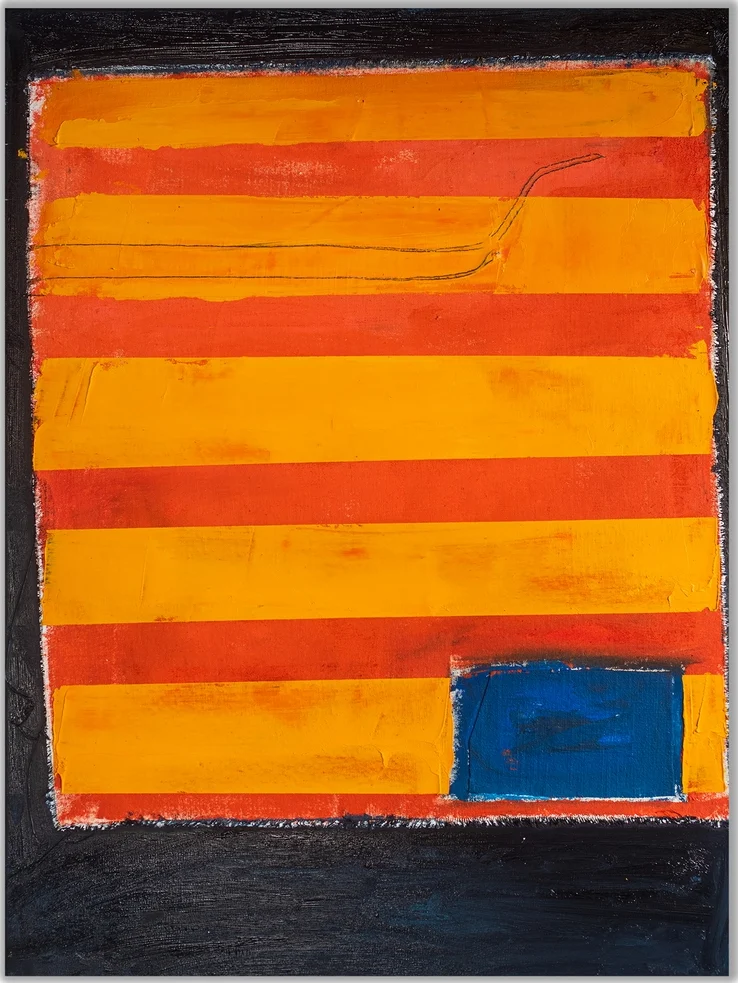 BARCELONA – abstraktus paveikslas, 60×80 cm, aliejus ant drobės, menininkas Eigirdas Scinskas