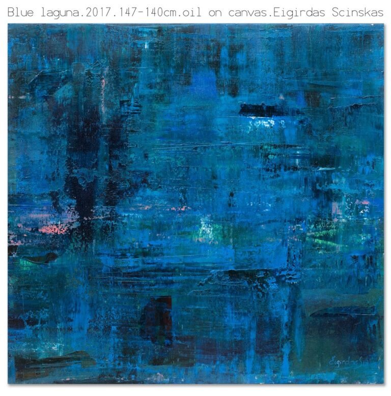 Blue laguna - Abstraktūs paveikslai Eigirdas Scinskas
