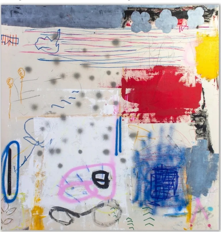 BURNING MAN II – abstraktus paveikslas, 136×147 cm, aliejus ant drobės, menininkas Eigirdas Scinskas