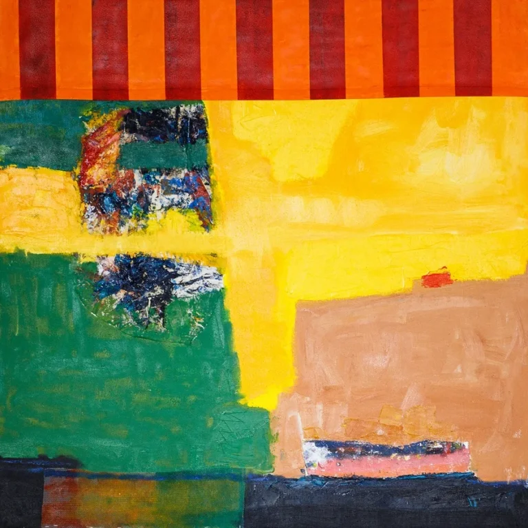 CENTRAL PARK – abstraktus paveikslas, 140×147 cm, aliejus ant drobės, menininkas Eigirdas Scinskas