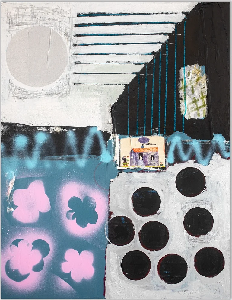 HOME SWEET HOME – abstraktus paveikslas, 60×80 cm, aliejus ant drobės, menininkas Eigirdas Scinskas