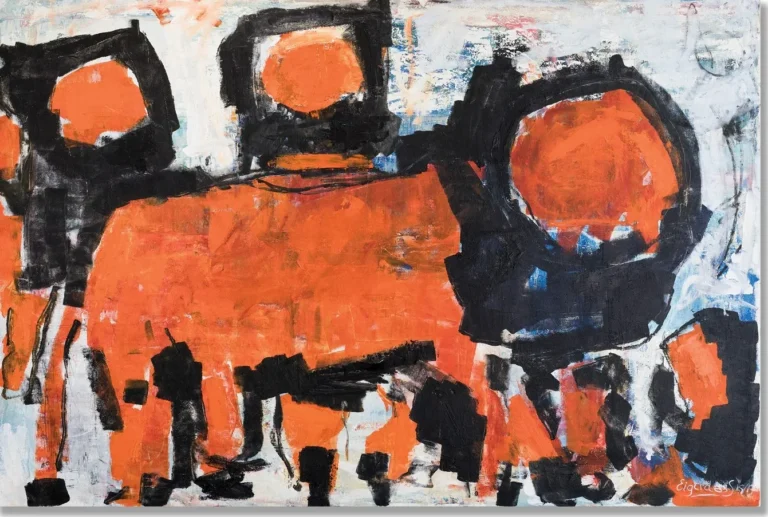 KING OF THE WORLD – abstraktus paveikslas, 265×165 cm, aliejus ant drobės, menininkas Eigirdas Scinskas