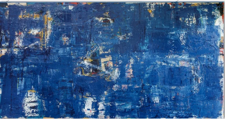LAGUNA – abstraktus paveikslas, 270×140 cm, aliejus ant drobės, menininkas Eigirdas Scinskas