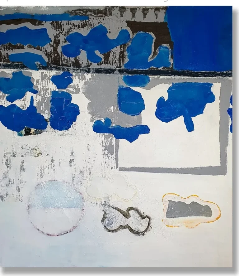 MAP OF CLOUDS – abstraktus paveikslas, 110×140 cm, aliejus ant drobės, menininkas Eigirdas Scinskas