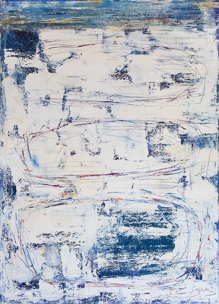 SEA SALT – abstraktus paveikslas, 100×140 cm, aliejus ant drobės, menininkas Eigirdas Scinskas