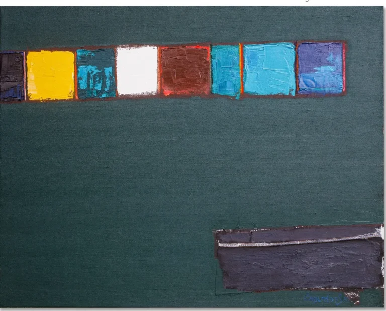 SOUND OF COLORS – abstraktus paveikslas, 140×110 cm, aliejus ant drobės, menininkas Eigirdas Scinskas