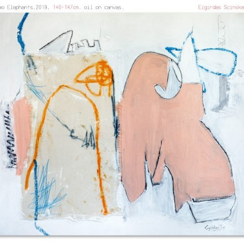Two elephants
