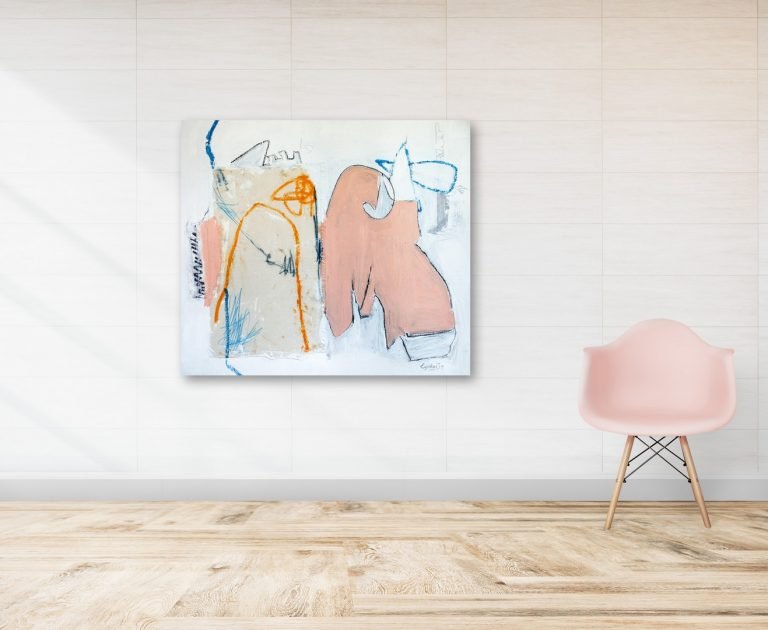Two elephants - Abstraktūs paveikslai Eigirdas Scinskas