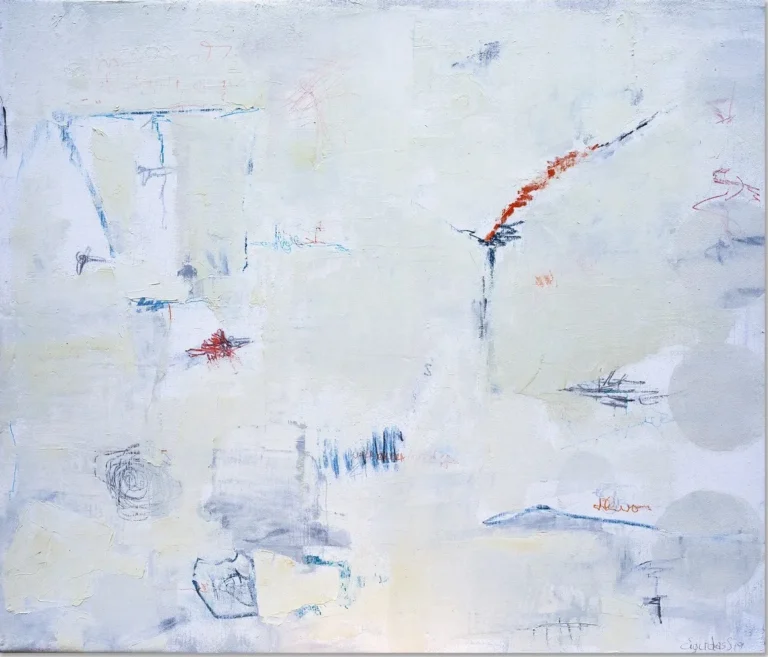 WALKING MAN – abstraktus paveikslas, 140×130 cm, aliejus ant drobės, menininkas Eigirdas Scinskas