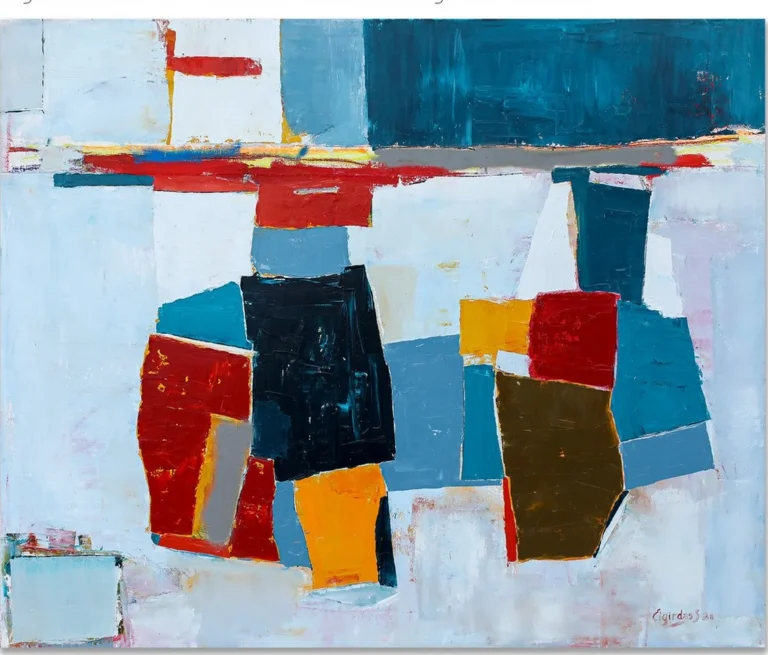 LIGURIA 2021 – abstraktus paveikslas, 180×140 cm, aliejus ant drobės, menininkas Eigirdas Scinskas