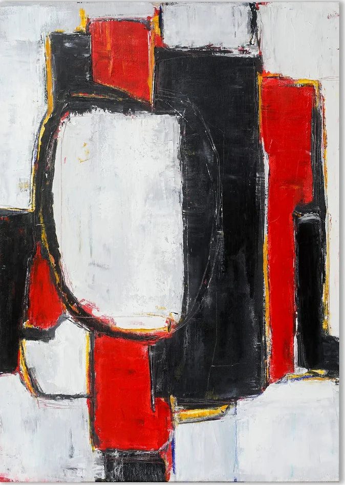 TOMATO SAUCE – abstraktus paveikslas, 107×140 cm, aliejus ant drobės, menininkas Eigirdas Scinskas