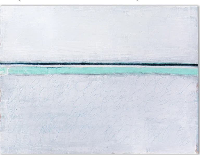 GLOWING CLOUDS – abstraktus paveikslas, 140×105 cm, aliejus ant drobės, menininkas Eigirdas Scinskas