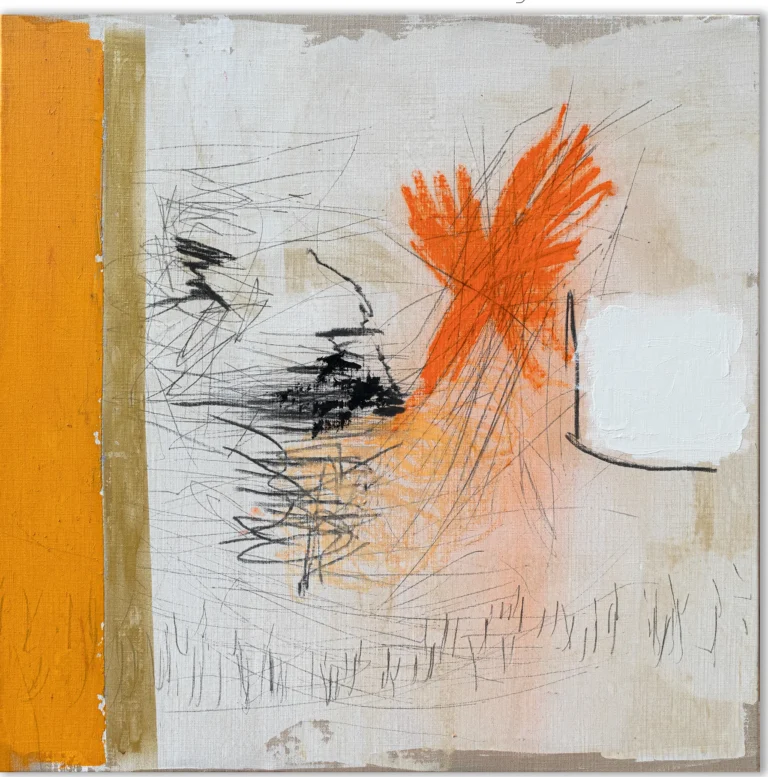 DREAM DRIFTER – abstraktus paveikslas, 100×100 cm, aliejus ant drobės, menininkas Eigirdas Scinskas
