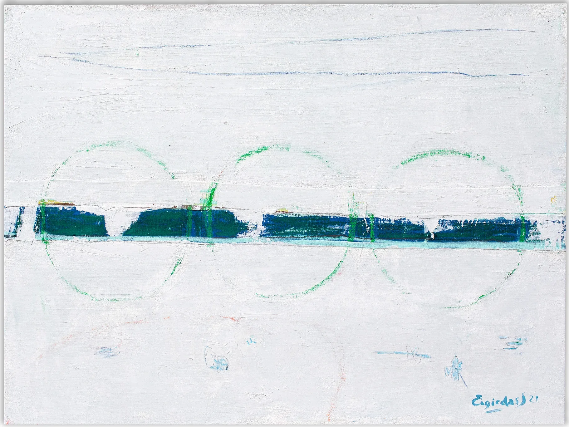 11 SENSE – abstraktus paveikslas, 140×105 cm, aliejus ant drobės, menininkas Eigirdas Scinskas
