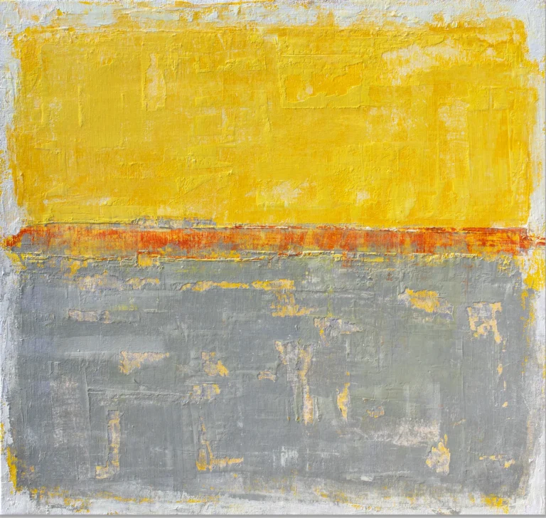 ALWAYS THE SUN – abstraktus paveikslas, 147×140 cm, aliejus ant drobės, menininkas Eigirdas Scinskas