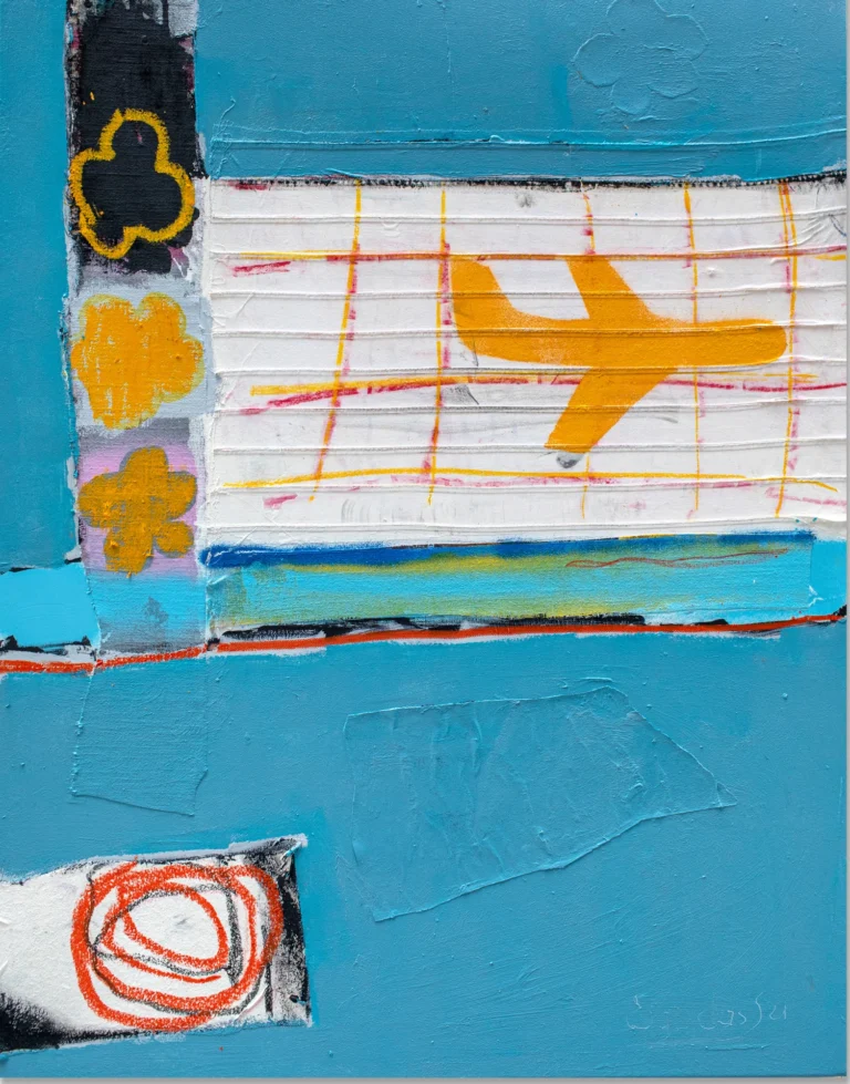 TERMINAL II – abstraktus paveikslas, 70×100 cm, aliejus ant drobės, menininkas Eigirdas Scinskas