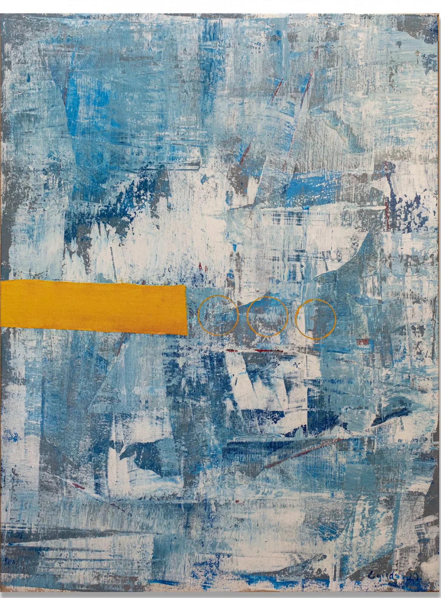 MOUNTAINS OF THE MOON – abstraktus paveikslas, 140×105 cm, aliejus ant drobės, menininkas Eigirdas Scinskas