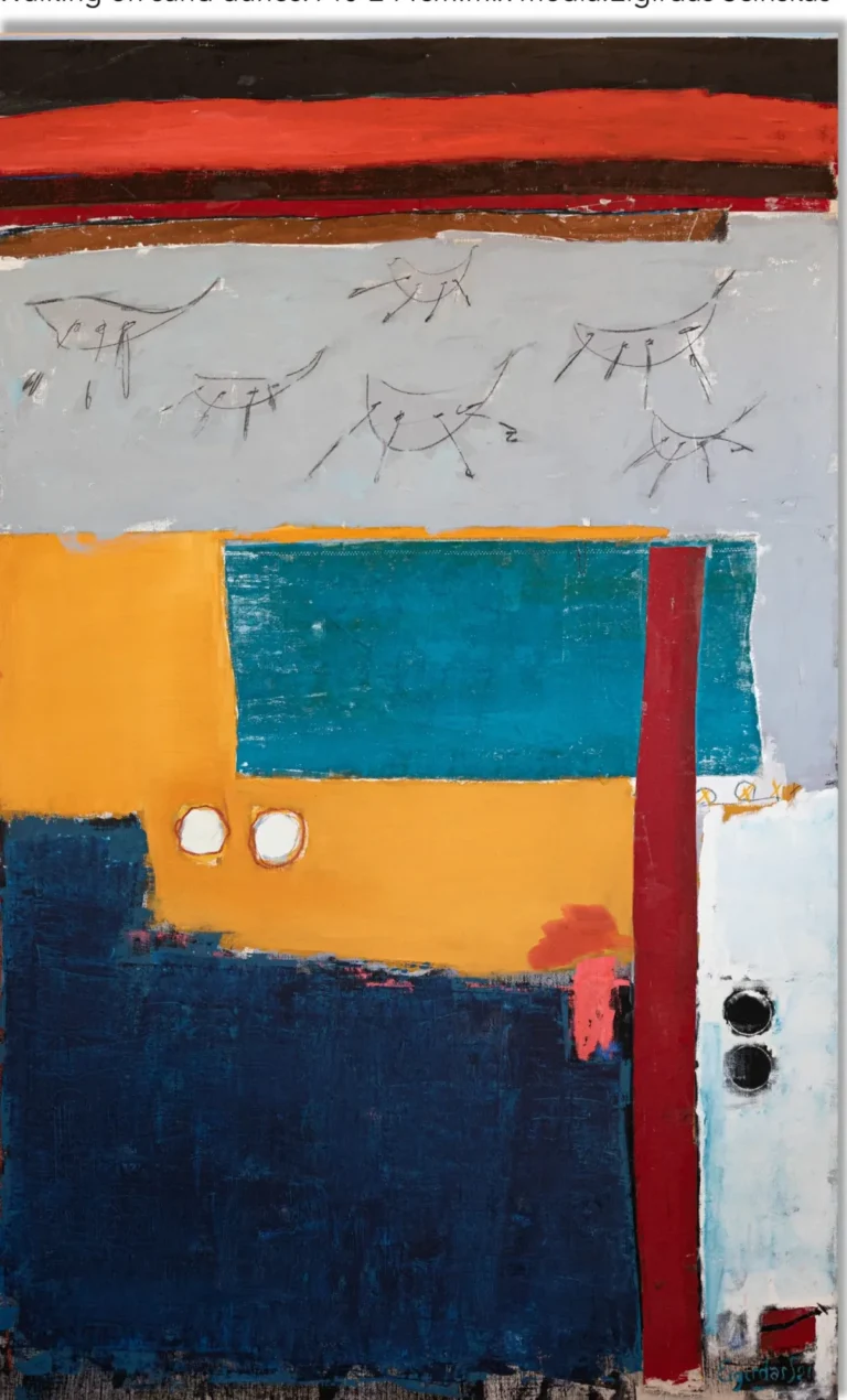 WALKING ON SAND DUNES – abstraktus paveikslas, 140×244 cm, aliejus ant drobės, menininkas Eigirdas Scinskas