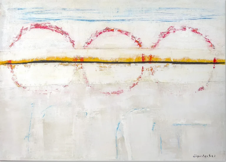 THREE PHASES OF THE MOON – SUNRISE – abstraktus paveikslas, 140×100 cm, aliejus ant drobės, menininkas Eigirdas Scinskas