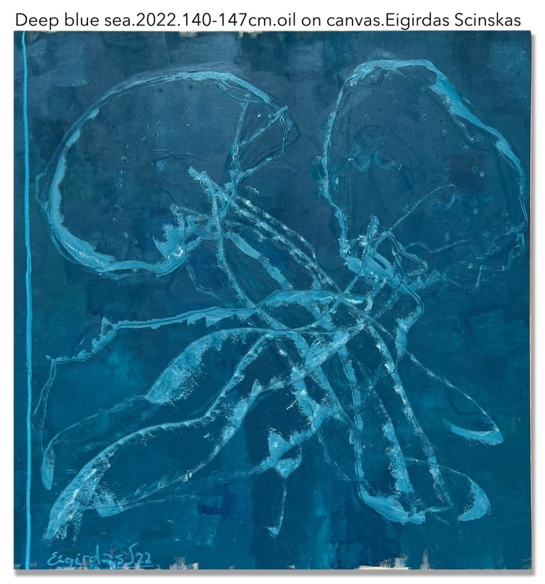 Deep blue sea - Abstraktūs paveikslai Eigirdas Scinskas