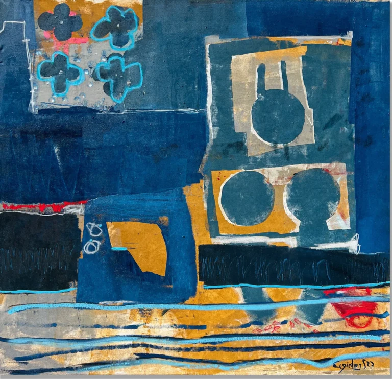 MARINE GRANDE – abstraktus paveikslas, 147×140 cm, aliejus ant drobės, menininkas Eigirdas Scinskas