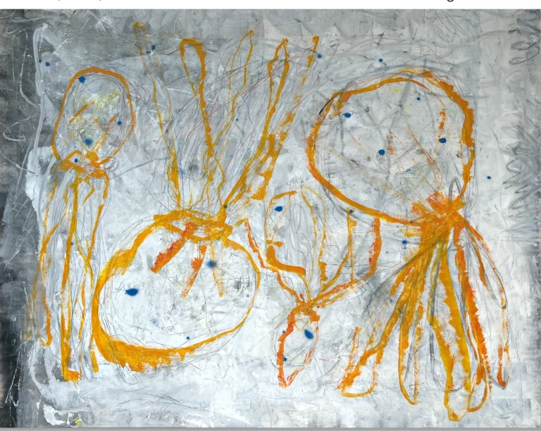 DAYTIME – abstraktus paveikslas, 170×135 cm, mišri technika ant drobės, menininkas Eigirdas Scinskas