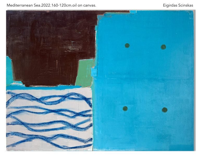 Mediterranean-Sea.2022.160-120cm.oil-on-canvas.Eigirdas-Scinskas