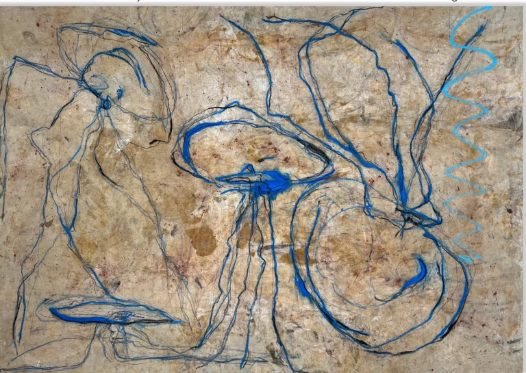 WEIGHTLESSNESS – abstraktus paveikslas, 160×120 cm, mišri technika ant drobės, menininkas Eigirdas Scinskas