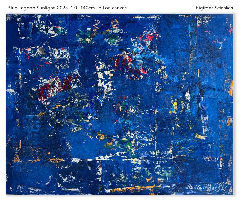 Blue Lagoon - Sunlight - Abstraktūs paveikslai Eigirdas Scinskas