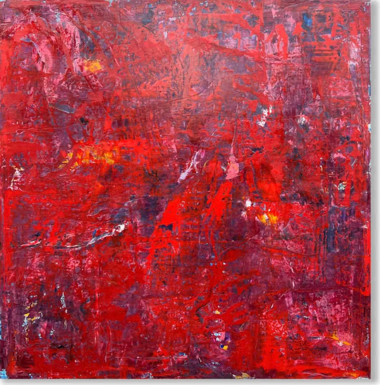LAVA – abstraktus paveikslas, 140×147 cm, aliejus ant drobės, menininkas Eigirdas Scinskas