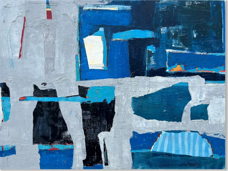 RED MOON – abstraktus paveikslas, 170×120 cm, aliejus ant drobės, menininkas Eigirdas Scinskas