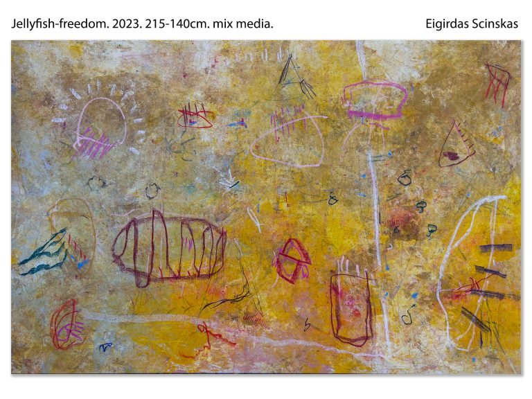 Jellyfish - Freedom - Abstraktūs paveikslai Eigirdas Scinskas