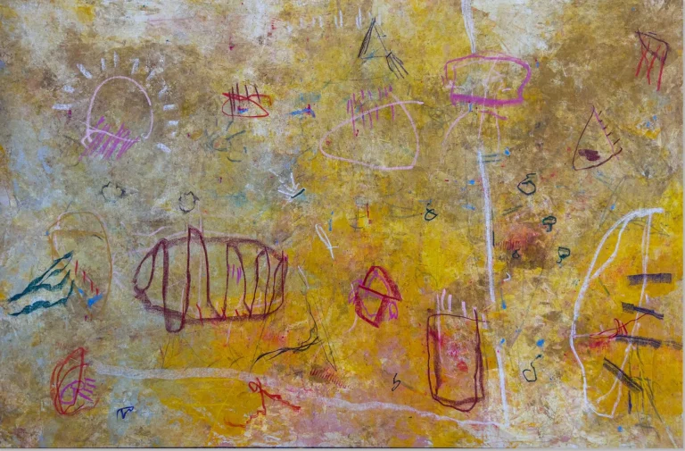 FREEDOM – abstraktus paveikslas, 215×140 cm, mišri technika ant drobės, menininkas Eigirdas Scinskas