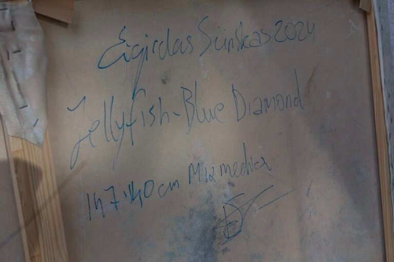 Jellyfish - Blue Diamond - Abstraktūs paveikslai Eigirdas Scinskas