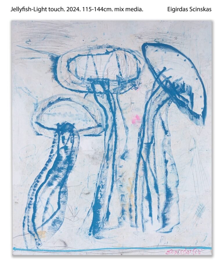 Jellyfish - Light touch - Abstraktūs paveikslai Eigirdas Scinskas