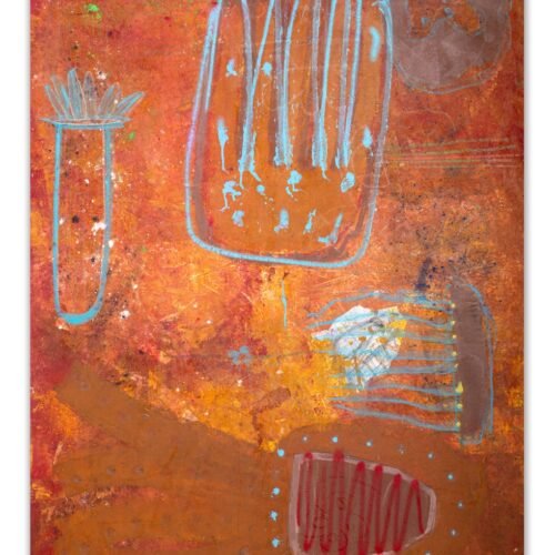 Jellyfish-Navigation. 2024.140-170cm. mix media. Eigirdas Scinskas