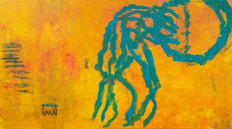 Jellyfish - Yellow Sea - Abstraktūs paveikslai Eigirdas Scinskas