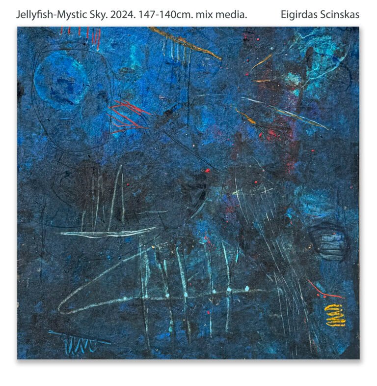 Jellyfish - Mystic Sky - Abstraktūs paveikslai Eigirdas Scinskas