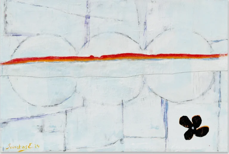 THREE PHASES OF THE MOON – SUNSET – abstraktus paveikslas, 147×100 cm, akrilas ant drobės, menininkas Eigirdas Scinskas