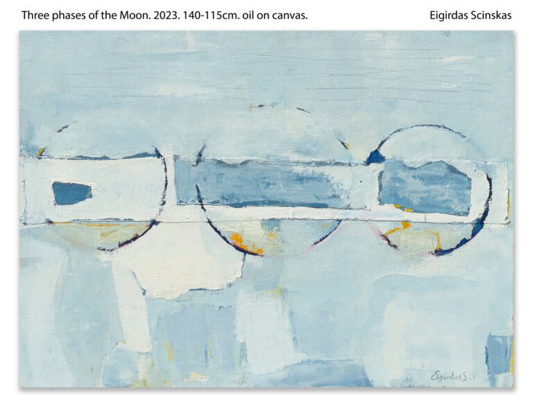 Three Phases of the Moon - Abstraktūs paveikslai Eigirdas Scinskas