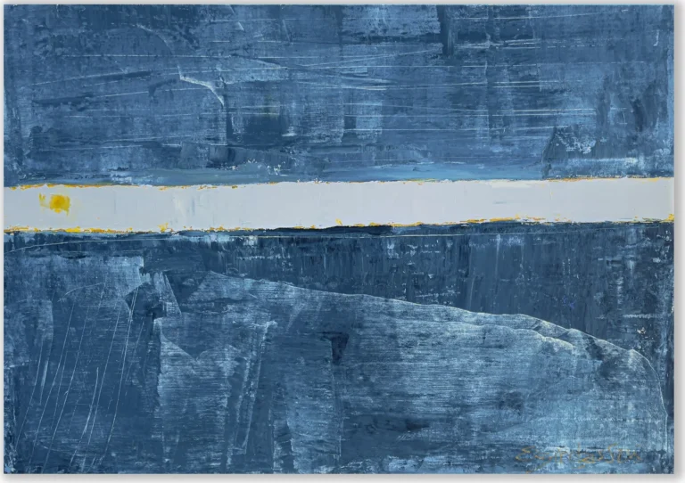 HORIZON LINE – REFLECTION – abstraktus paveikslas, 140×100 cm, aliejus ant drobės, menininkas Eigirdas Scinskas