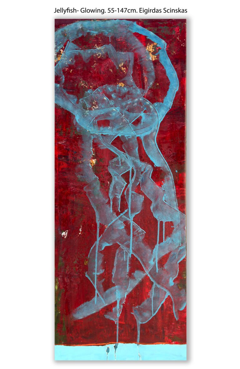 Jellyfish - Glowing - Abstraktūs paveikslai Eigirdas Scinskas