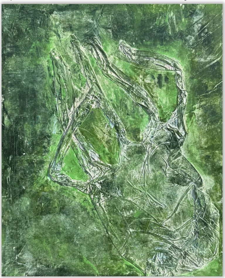 AMAZONIA – abstraktus paveikslas, 120×147 cm, mišri technika ant drobės, menininkas Eigirdas Scinskas
