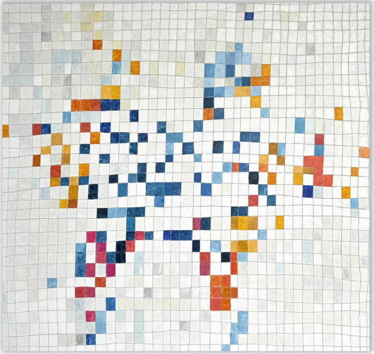 LIGURIA – PHILOSOPHY OF MATTER – abstraktus paveikslas, 147×140 cm, aliejus ant drobės, menininkas Eigirdas Scinskas