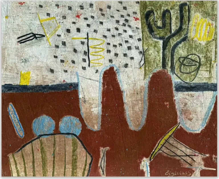 SOUTH PARK – abstraktus paveikslas, 147×120 cm, akrilas ant drobės, menininkas Eigirdas Scinskas