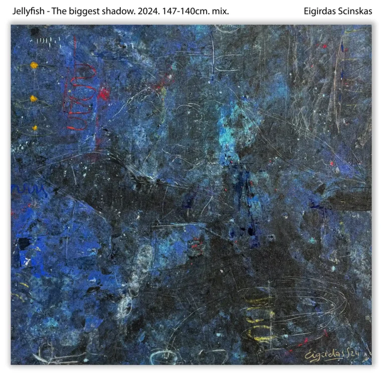 Jellyfish - The biggest shadow - Abstraktūs paveikslai Eigirdas Scinskas