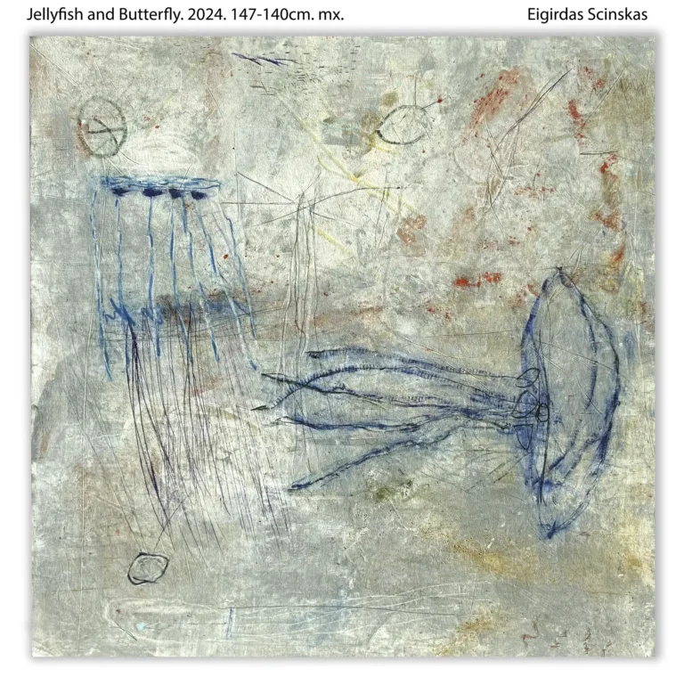 Jellyfish and Butterfly - Abstraktūs paveikslai Eigirdas Scinskas