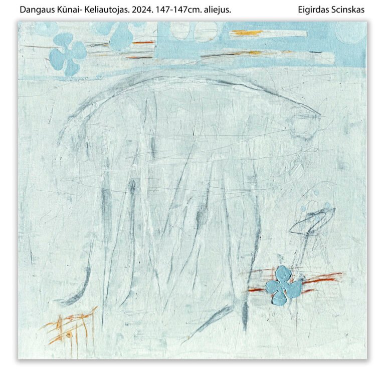 Dangaus Kūnai - Keliautojas - Abstraktūs paveikslai Eigirdas Scinskas